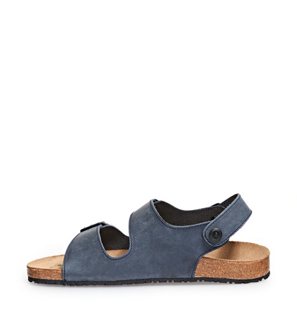 ABEBA-Nature-OB-Damen- u. Herrensandalette, ESD, blau