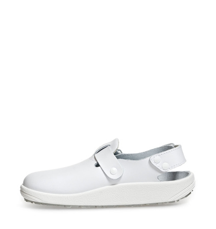 ABEBA-Rubber-OB-Damen- und Herrenclog, ESD, wei