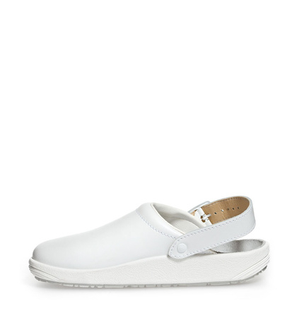 ABEBA-Rubber-OB-Damen- und Herrenclog, ESD, wei