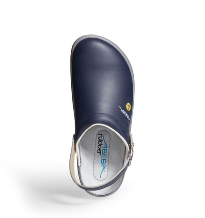 ABEBA-Rubber-OB-Damen- und Herrenclog, ESD, marine
