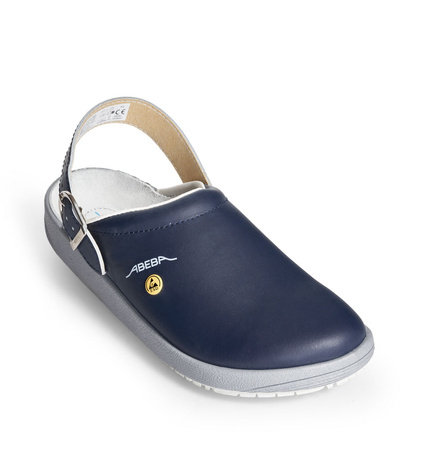 ABEBA-Rubber-OB-Damen- und Herrenclog, ESD, marine
