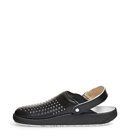 ABEBA-Rubber-OB-Damen- und Herrenclog, ESD, schwarz
