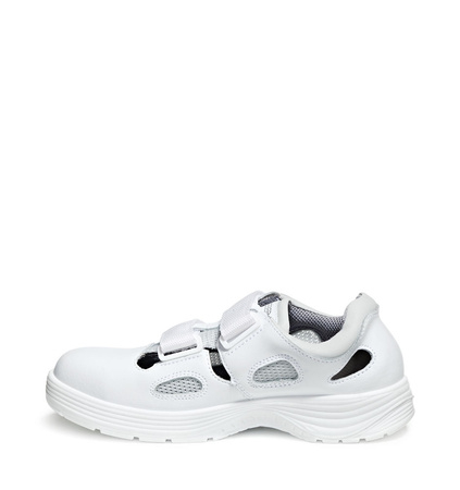 ABEBA-X-LIGHT-S1-Damen-und Herrensandale, wei