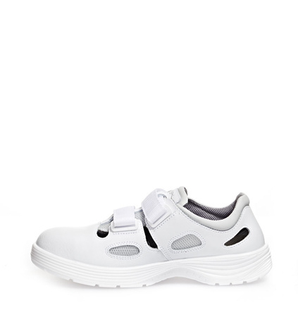ABEBA-X-LIGHT-S1-Damen-und Herrensandalen, ESD, wei