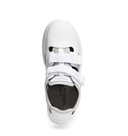 ABEBA-X-LIGHT-S1-Damen-und Herrensandalen, ESD, wei