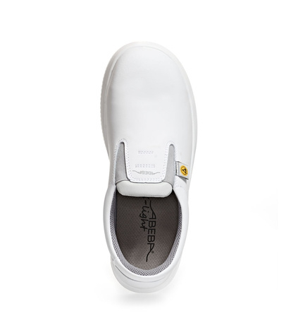 ABEBA-X-LIGHT-S2-Damen-und Herrenslipper, ESD, wei