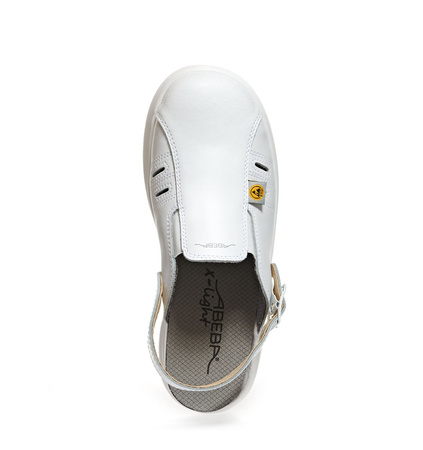 ABEBA-X-LIGHT-SB-Damen-und Herrenclogs, ESD, wei