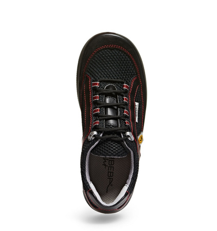 ABEBA-X-LIGHT-S1-SRC-Damen-und Herrenschnrschuhe, ESD, schwarz