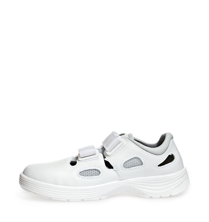 ABEBA-X-LIGHT-O1-Damen-und Herrensandalen, ESD, wei