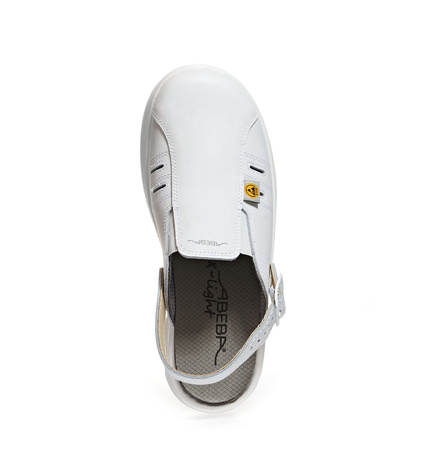 ABEBA-X-LIGHT-OB-Damen-und Herrenclogs, ESD, wei