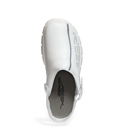 ABEBA-Dynamic-OB-Damen- u. Herrenslipper, wei