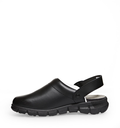 ABEBA-Dynamic-OB-Damen- u. Herrenslipper, schwarz/braun