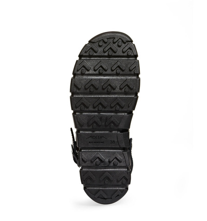 ABEBA-Dynamic-OB-Damen- u. Herrenslipper, schwarz/braun