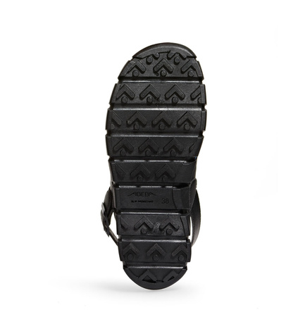 ABEBA-Dynamic-OB-Damen- u. Herrenslipper, A-micro, schwarz/blau