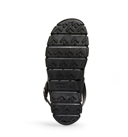 ABEBA-Dynamic-OB-Damen- u. Herrenslipper, A-micro, schwarz/blau