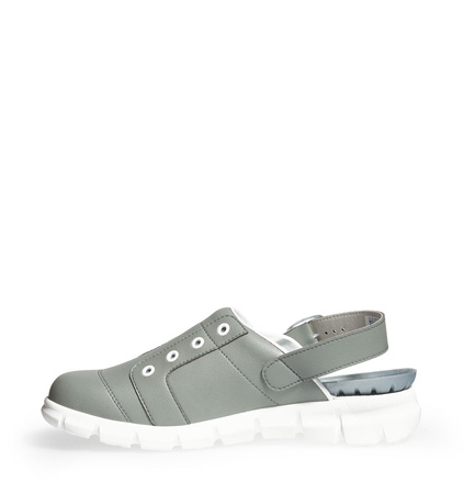 ABEBA-Dynamic-OB-A-micro-Damen- und Herrenclog, grau/wei