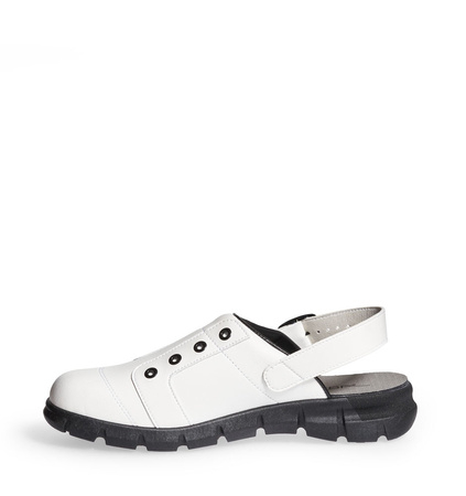 ABEBA-Dynamic-OB-A-micro-Damen- und Herrenclog, wei/schwarz