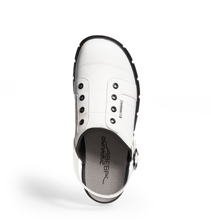 ABEBA-Dynamic-OB-A-micro-Damen- und Herrenclog, wei/schwarz