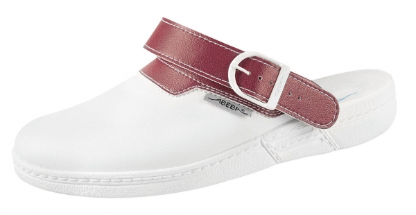 ABEBA-The Original-OB-Damen- u. Herrenclog, wei/beere