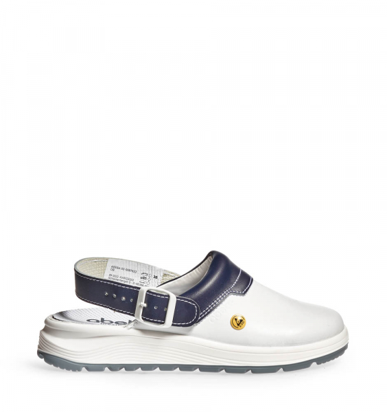 ABEBA-Clog EASY 2.0 ESD, wei/blau