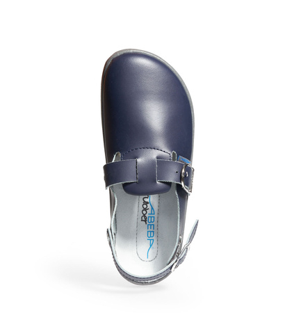 ABEBA-Rubber-OB-Damen- u. Herrenclog, marine