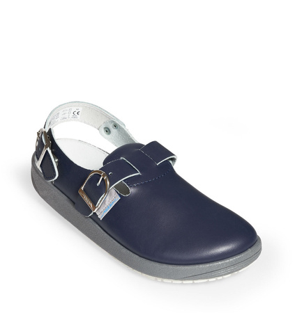ABEBA-Rubber-OB-Damen- u. Herrenclog, marine