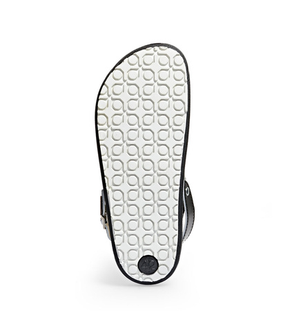 ABEBA-Rubber-OB-Damen- u. Herrenclog, schwarz