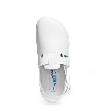 ABEBA-Rubber-OB-A-micro-Damen- und Herrenclog, wei