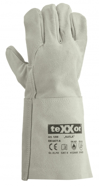 BIG-TEXXOR-Schweißer-Arbeits-Handschuhe, Katla, natur