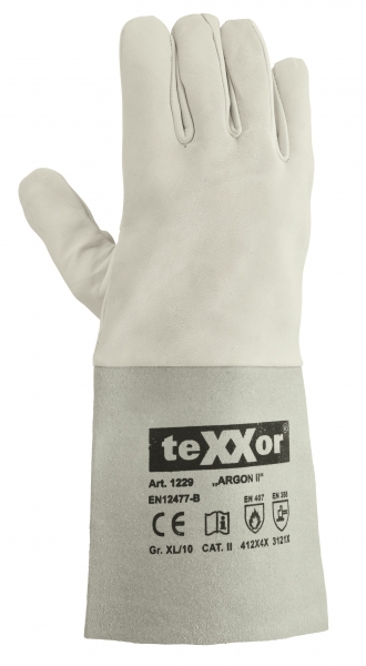BIG-TEXXOR-Schweißer-Arbeits-Handschuhe, Argon II, natur