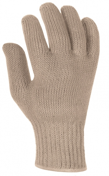 BIG-Baumwollgrobstrick-Arbeits-Handschuhe, rohweiß