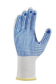 BIG-TEXXOR-Nylon-Feinstrick-Arbeitshandschuhe, wei�, blaue Noppen
