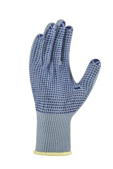 BIG-TEXXOR-Nylon-Feinstrick-Arbeitshandschuhe, grau, blaue Noppen