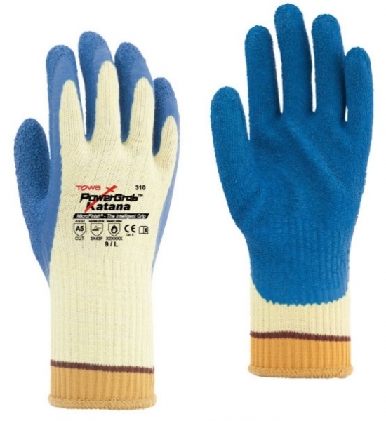 BIG-TOWA-Kevlar-Strick-Arbeits-Handschuhe, PowerGrab KEV, blau