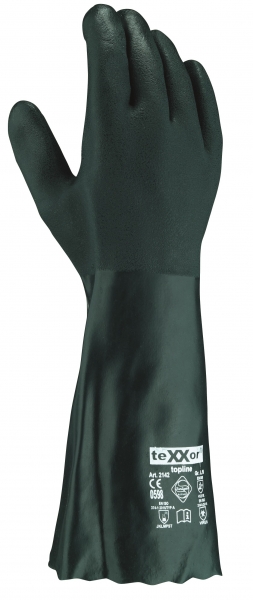 BIG-TEXXOR-Chemikalien-Schutz-Arbeits-Handschuhe, 40 cm, grün