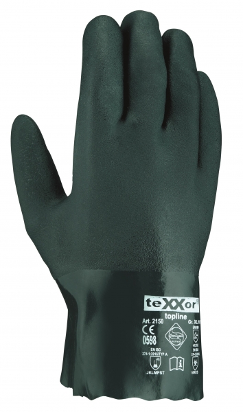 BIG-TEXXOR-Chemikalienschutz-Arbeitshandschuhe, 27 cm, grün