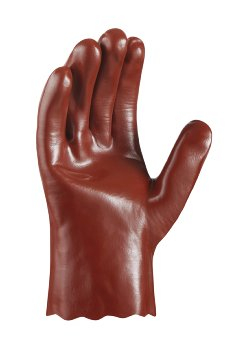 BIG-TEXXOR-PVC-Handschuhe, 27 cm, rotbraun