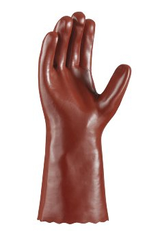 BIG-TEXXOR-PVC-Handschuhe, 35 cm, rotbraun
