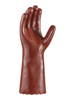BIG-TEXXOR-PVC-Handschuhe, 40 cm, rotbraun