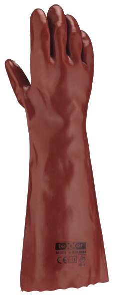 BIG-TEXXOR-PVC-Handschuhe, 45 cm, rotbraun