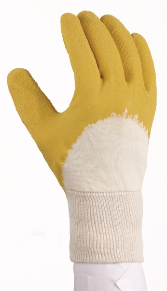 BIG-TEXXOR-Latex-Arbeits-Handschuhe, gelb