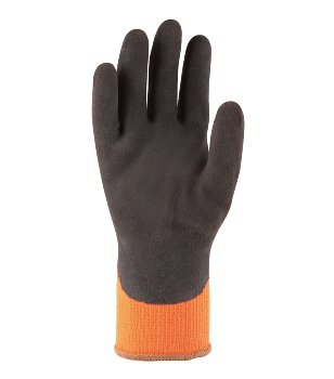 BIG-TOWA-Acryl-Baumwoll-Winterhandschuhe, Power Grab Thermo, orange/braun