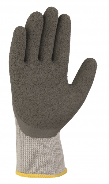 BIG-TEXXOR-Polyester-Strick-Arbeits-Handschuhe, Winter Grip, grau