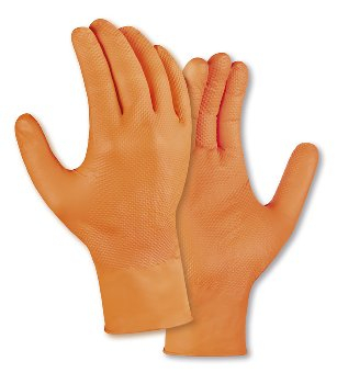 teXXor� Nitril-Einweg-Handschuhe Diamond Grip orange
