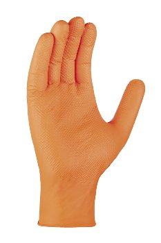 teXXor� Nitril-Einweg-Handschuhe Diamond Grip orange