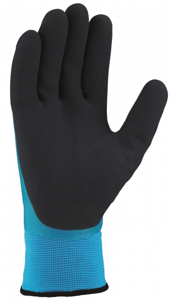 BIG-TEXXOR-Nylon-Strick-Winterhandschuhe, Latex, blau/dunkelblau