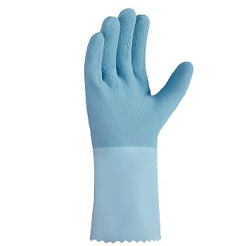 BIG-TEXXOR-Chemikalienschutzhandschuhe, Naturlatex, hellblau
