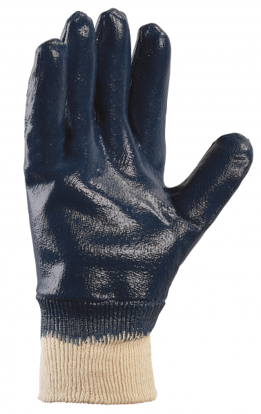 BIG-TEXXOR-Nitril-Handschuhe, beige/blau