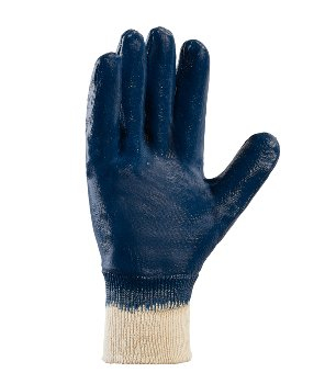 BIG-TEXXOR-Nitril-Handschuhe, beige/blau