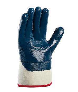 BIG-TEXXOR-Nitril-Handschuhe, beige/blau
